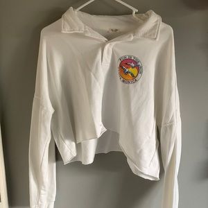 Brandy Melville Cropped Santa Monica Long Sleeve